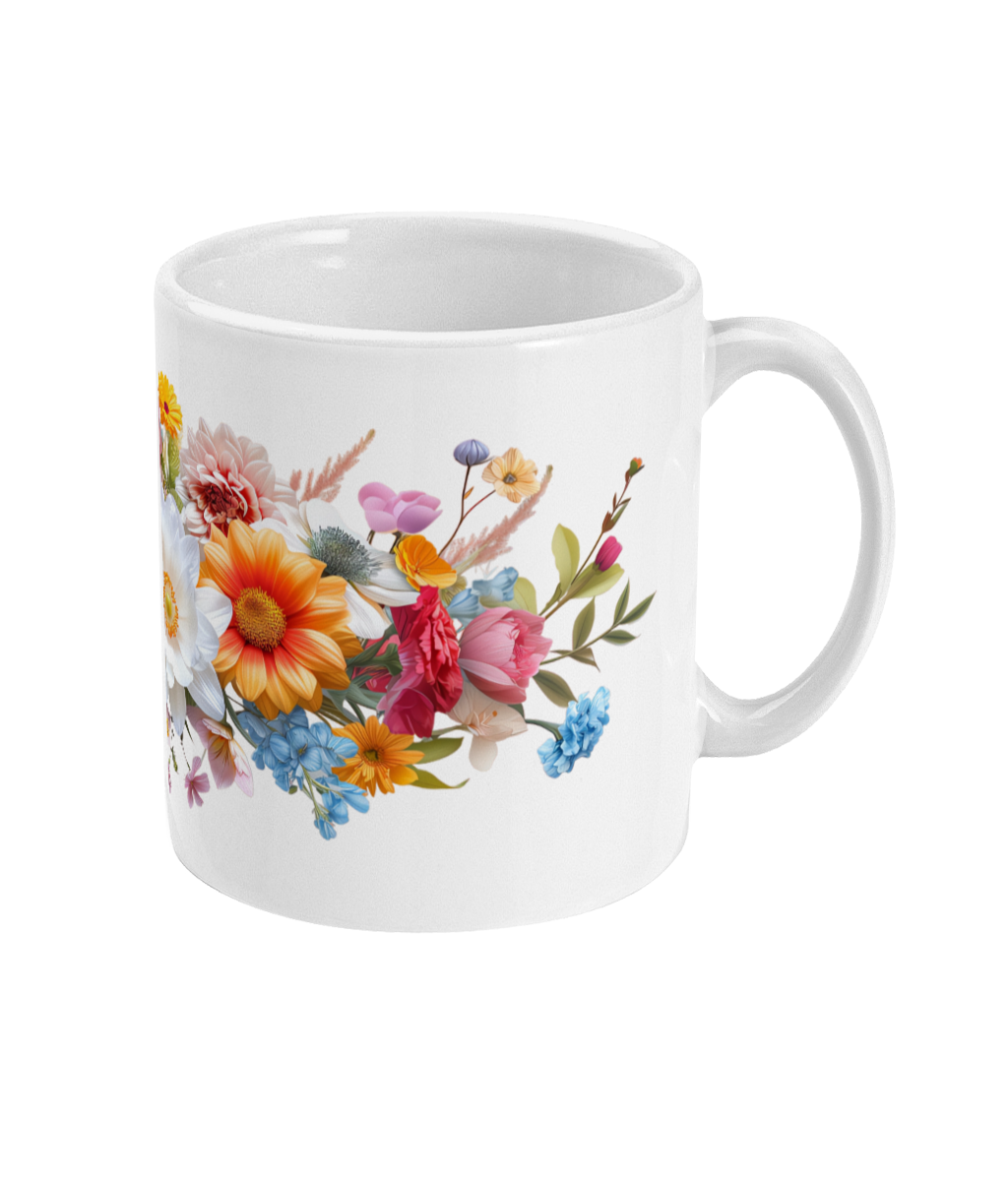 Fleurs dans une tasse