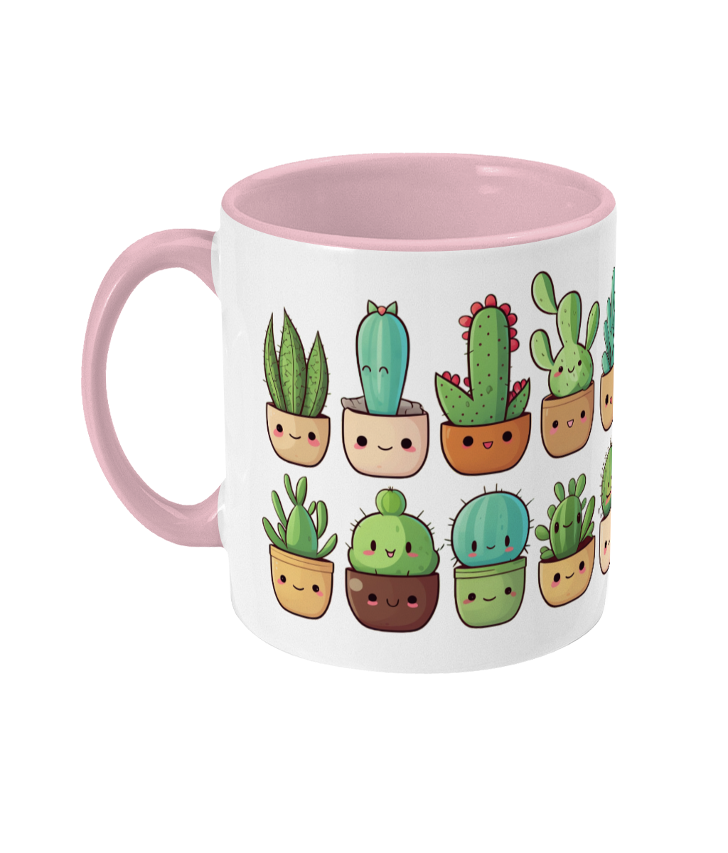Colored Mug Cacti