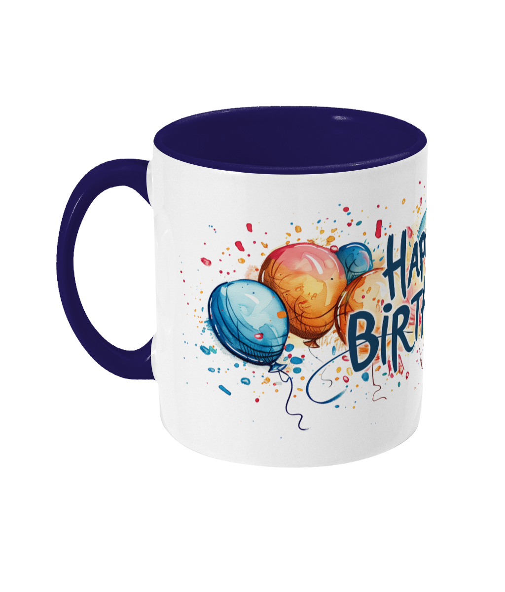 Tasse colorée Joyeux anniversaire