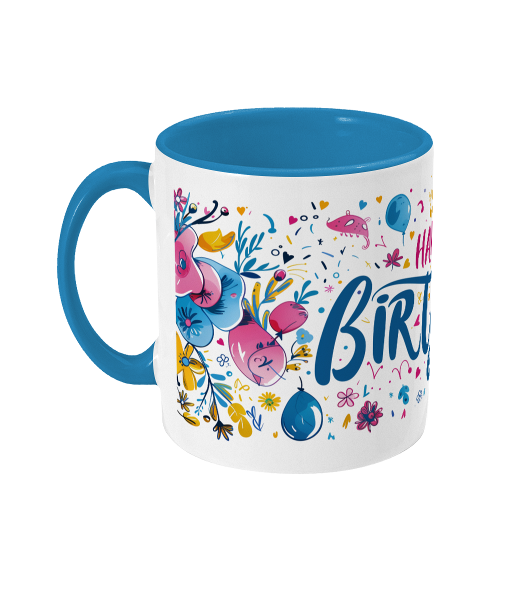 Tasse colorée Joyeux anniversaire 60 ans