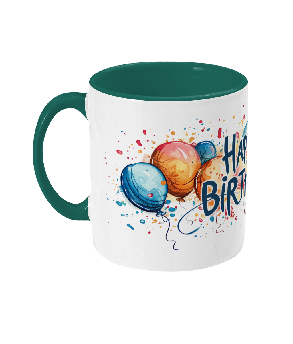 Tasse colorée Joyeux anniversaire