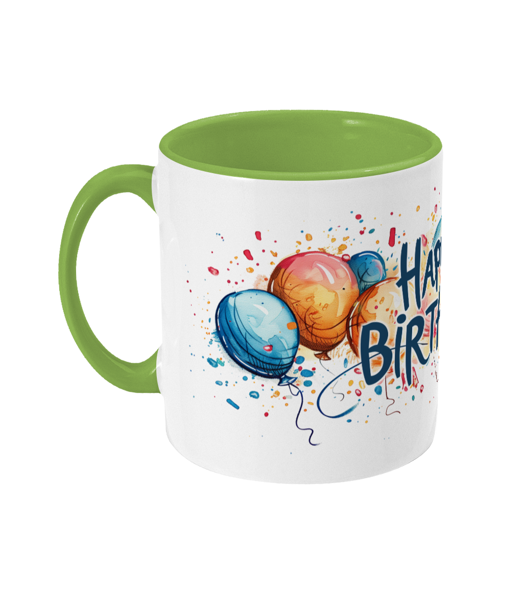 Tasse colorée Joyeux anniversaire