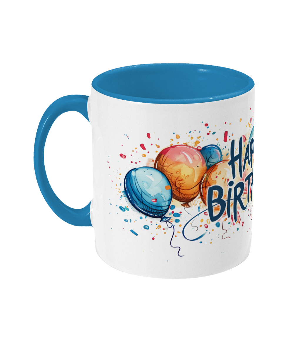Tasse colorée Joyeux anniversaire