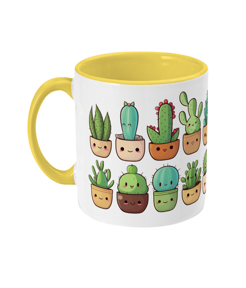Colored Mug Cacti