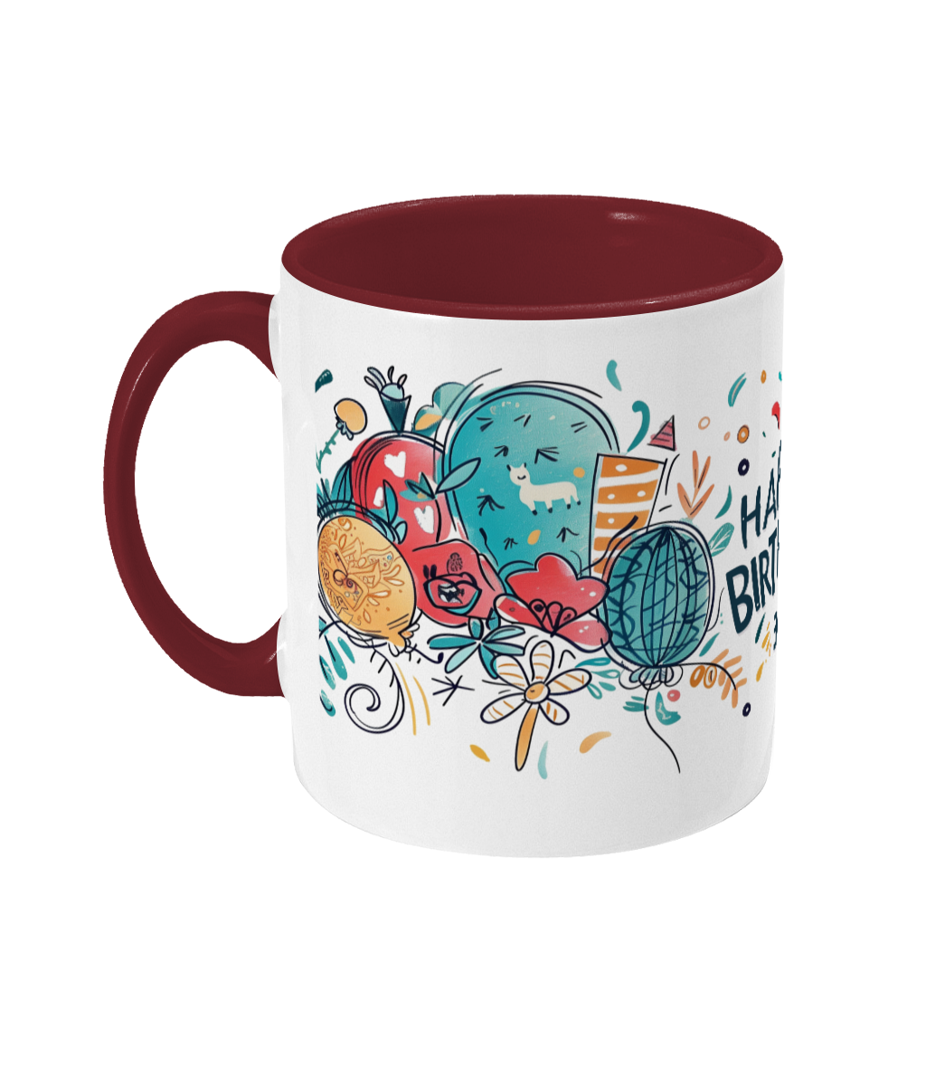 Tasse colorée Joyeux anniversaire 30 ans