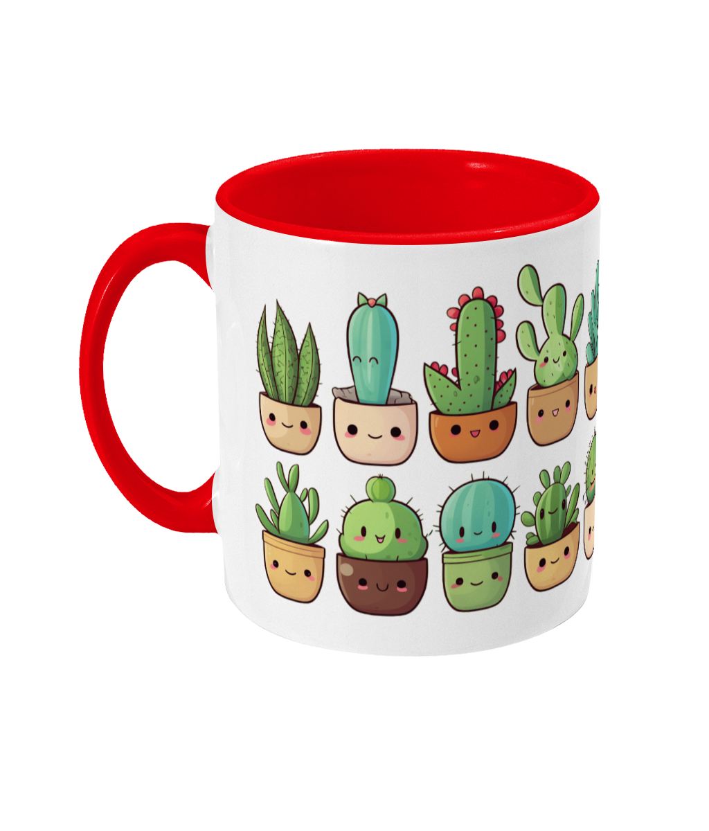 Colored Mug Cacti