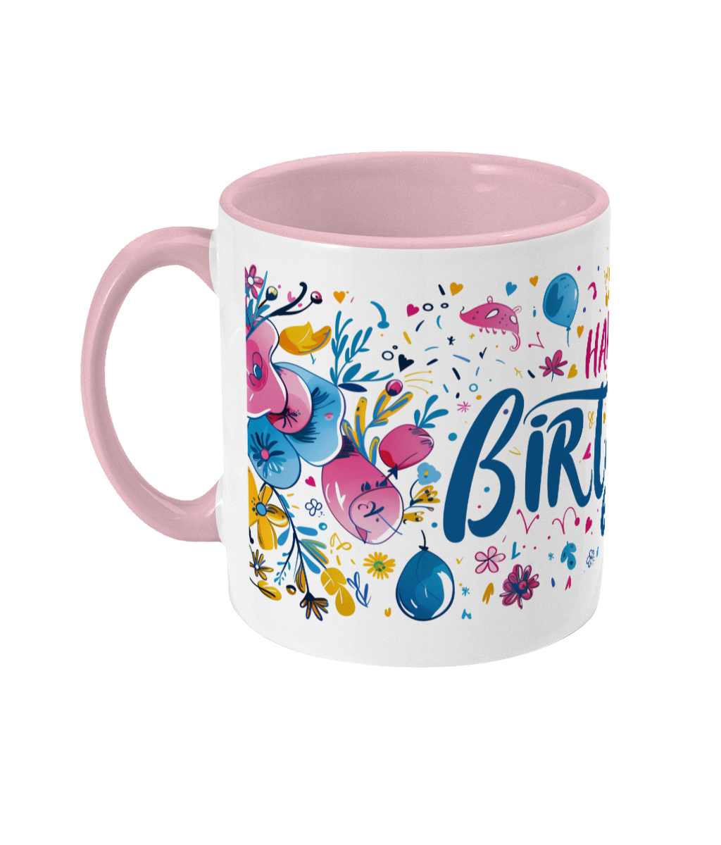 Tasse colorée Joyeux anniversaire 60 ans