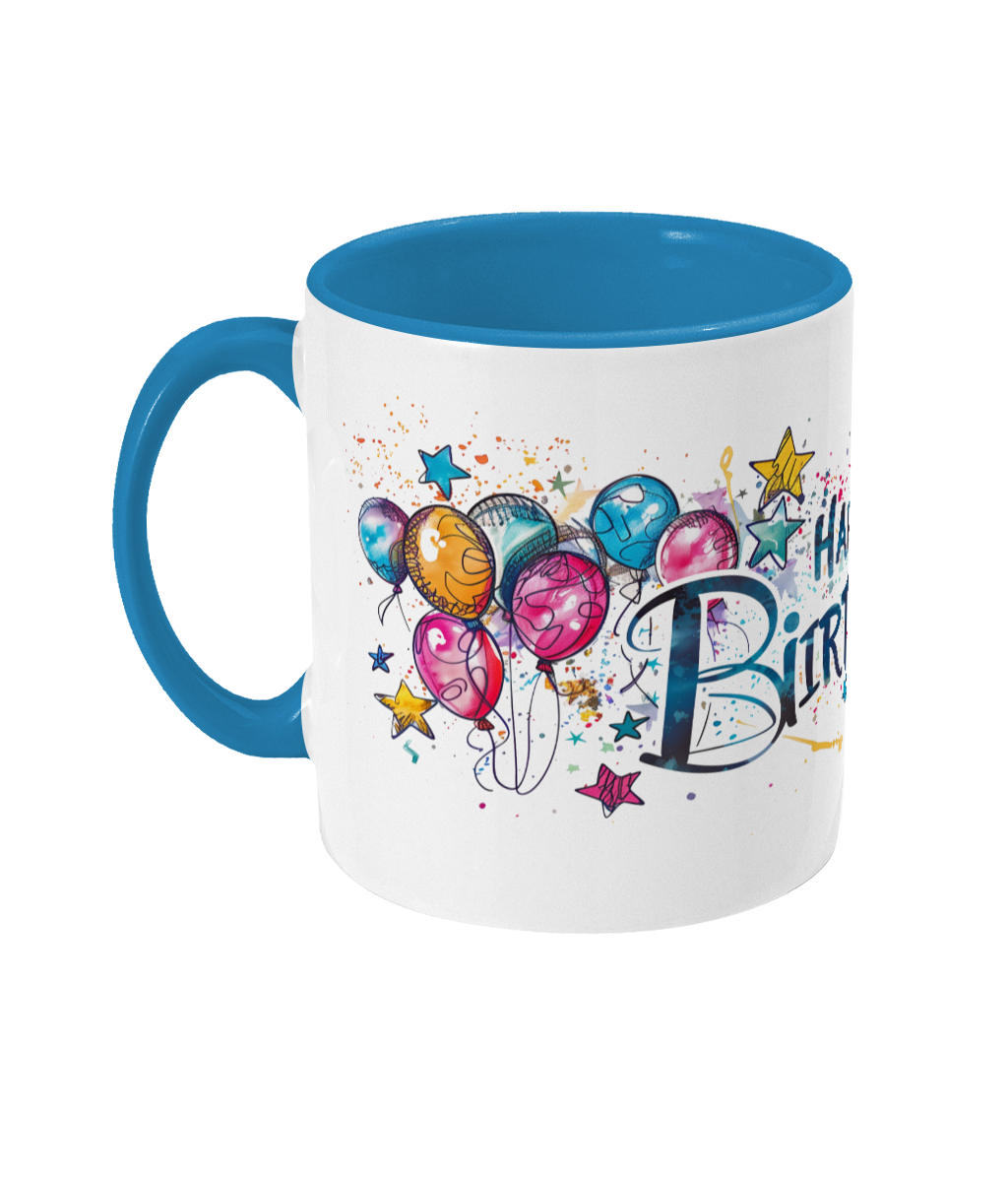 Tasse colorée Joyeux anniversaire 50 ans
