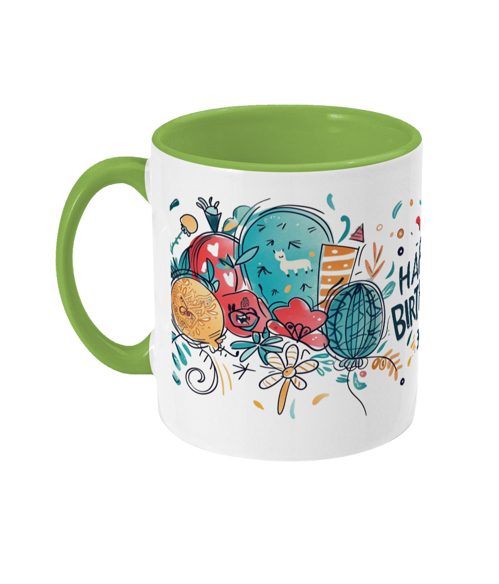 Tasse colorée Joyeux anniversaire 30 ans