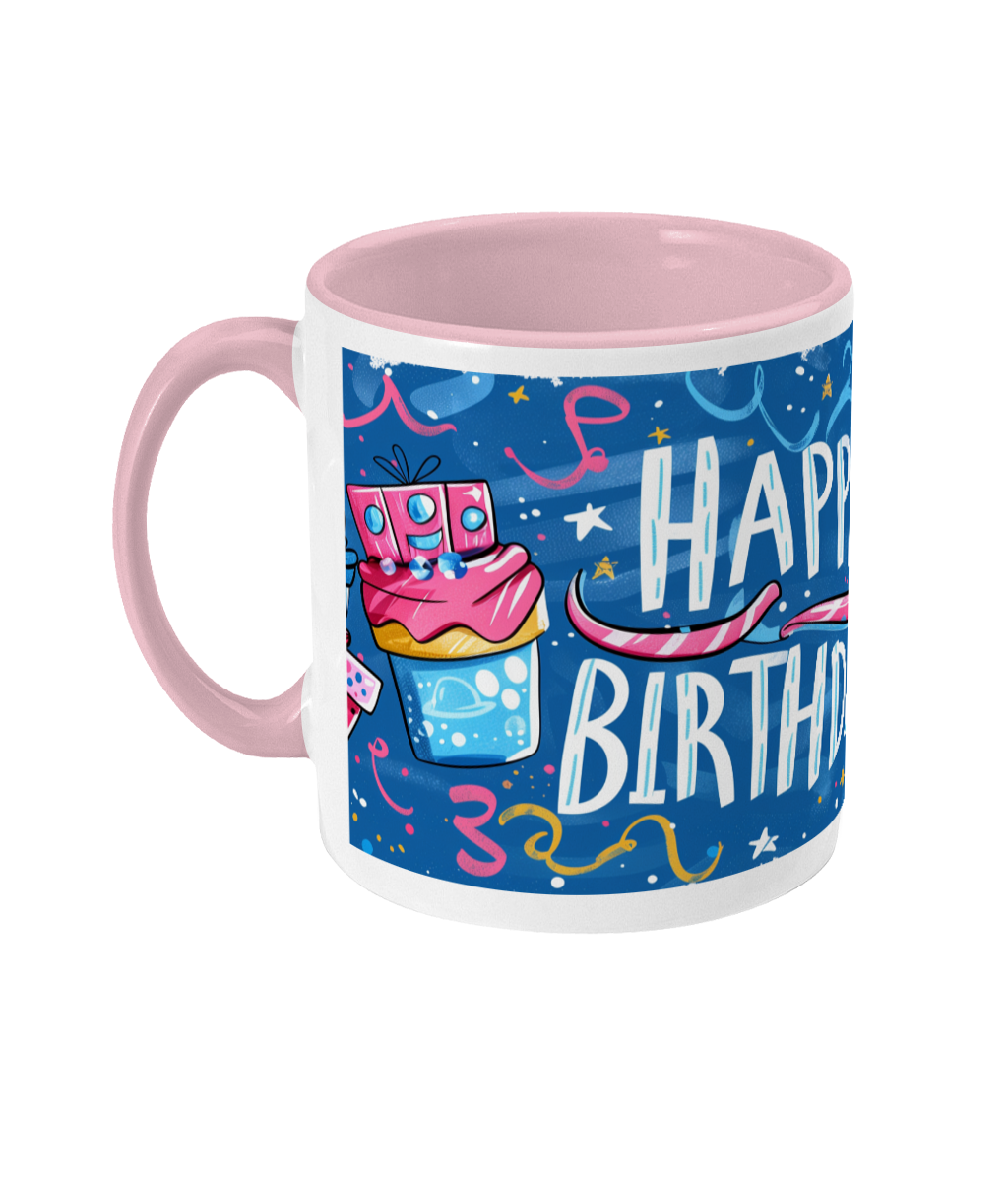 Tasse colorée Joyeux anniversaire 20