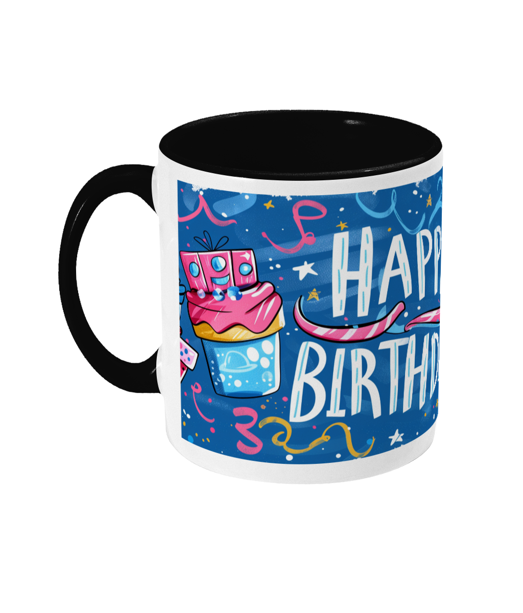 Tasse colorée Joyeux anniversaire 20
