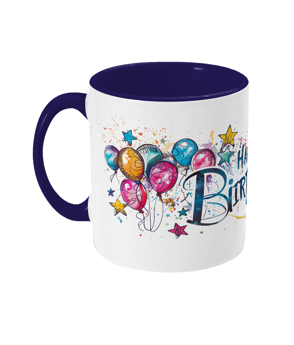 Tasse colorée Joyeux anniversaire 50 ans