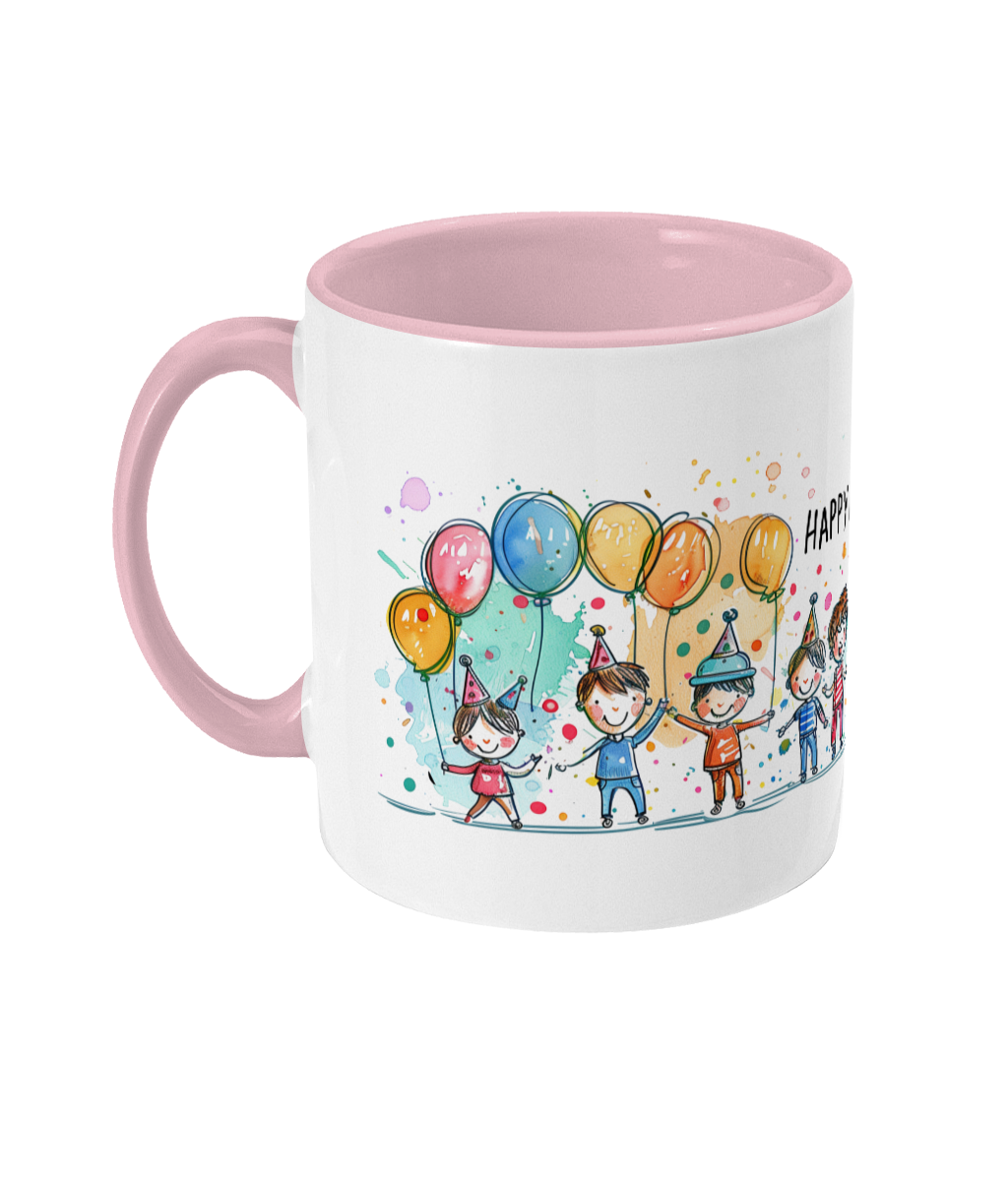 Tasse colorée Joyeux anniversaire