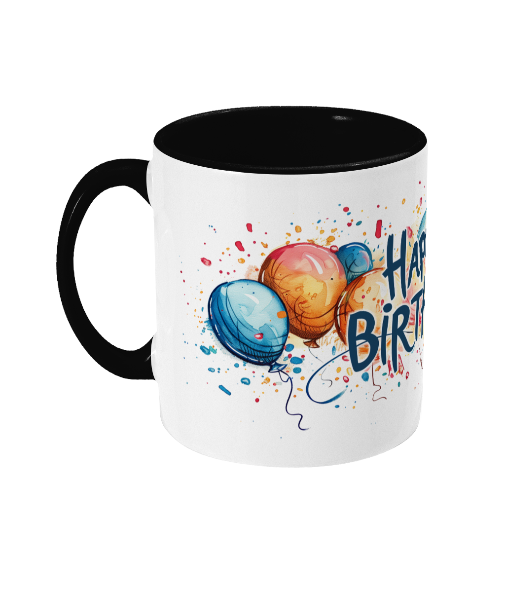 Tasse colorée Joyeux anniversaire
