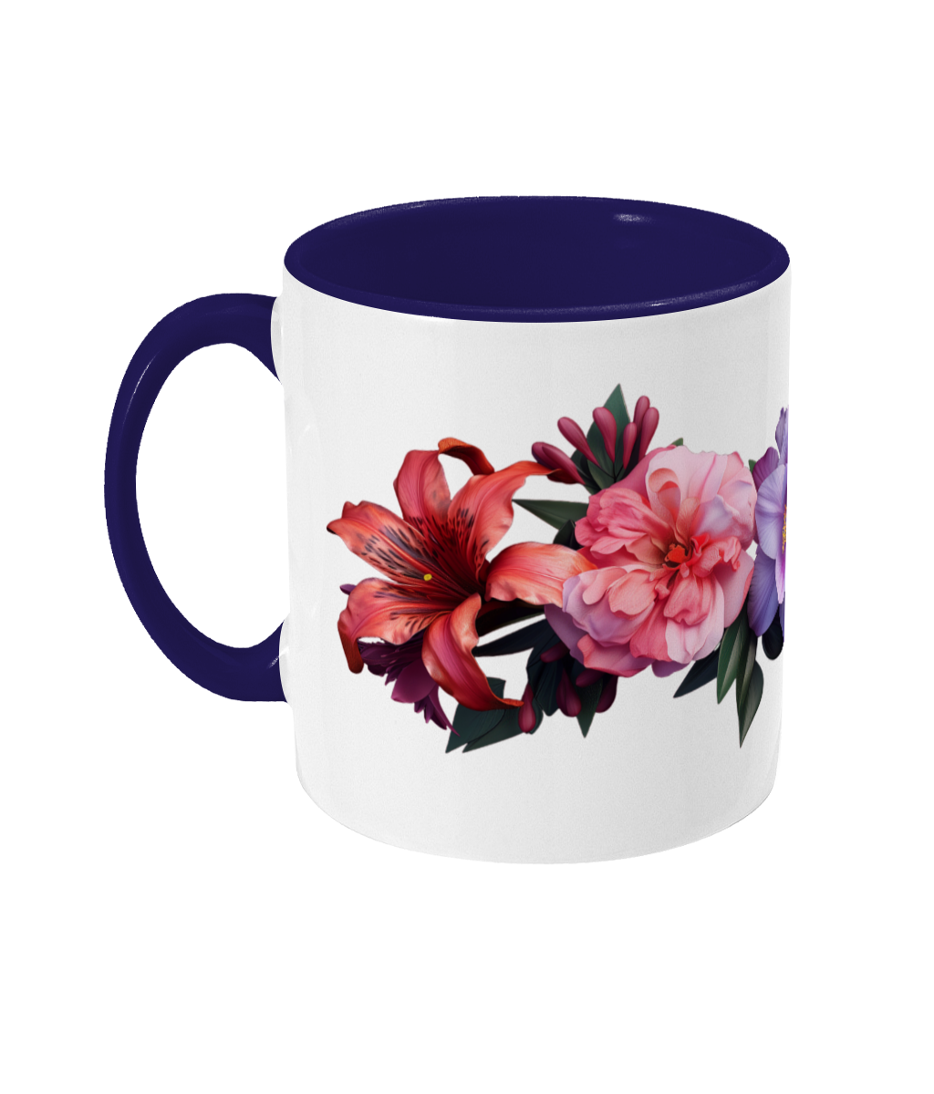 Colored Mug Flowers