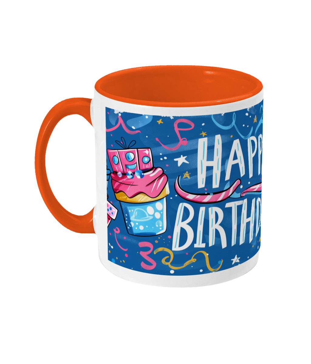 Tasse colorée Joyeux anniversaire 20