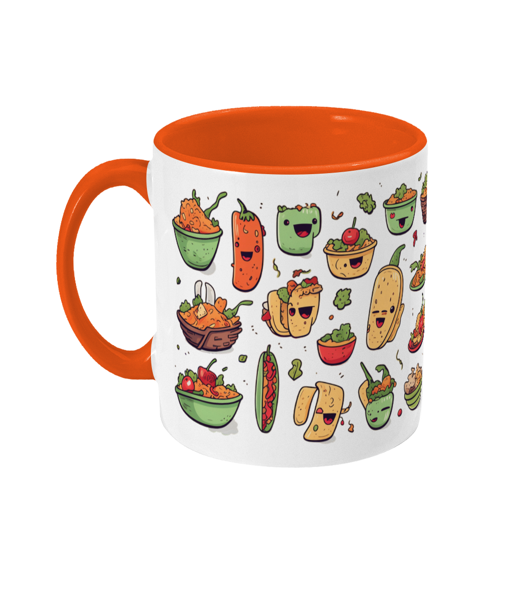 Tasse colorée Nourriture mexicaine