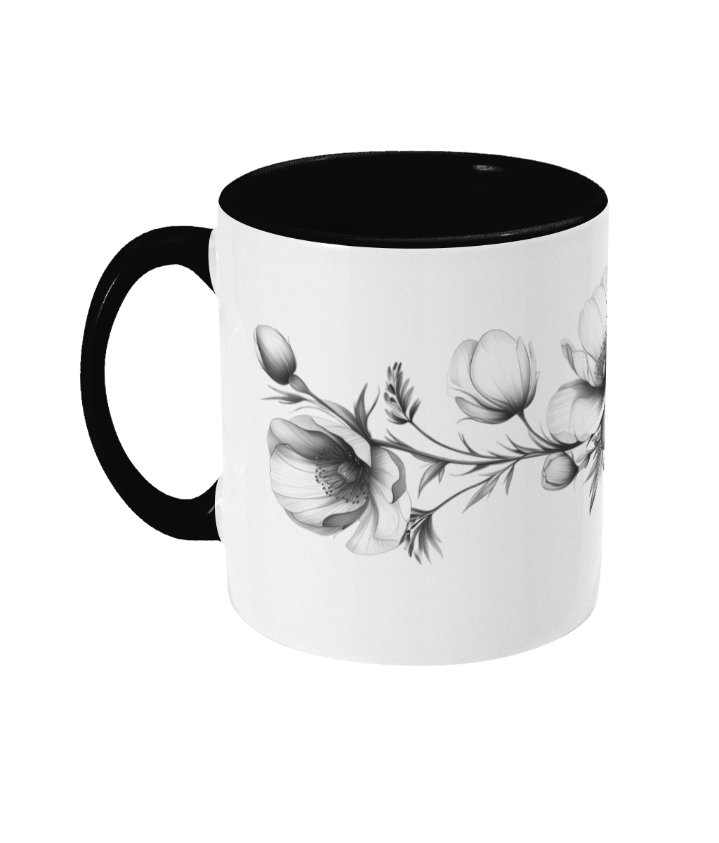 Colored Mug Flowers