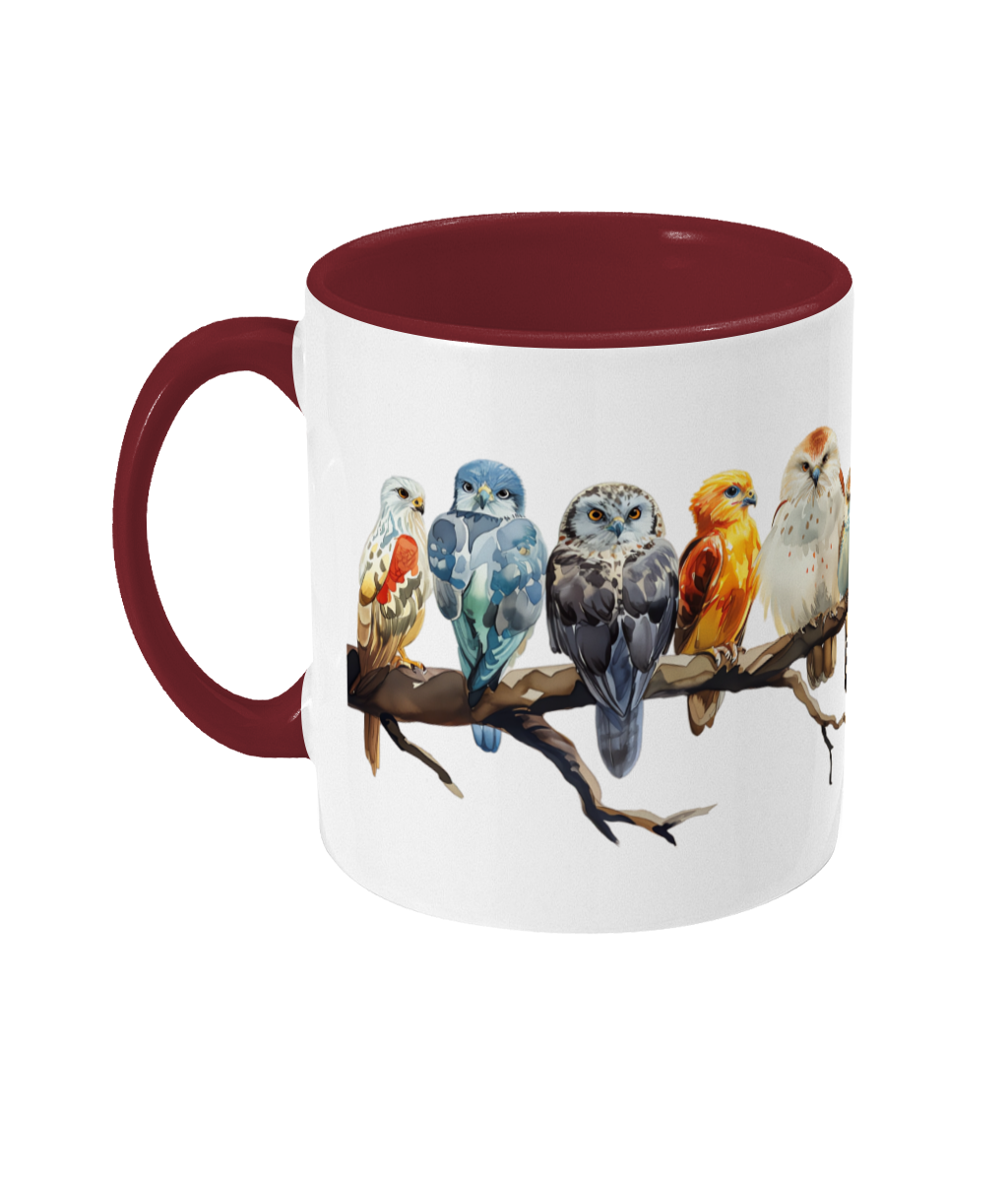 Gekleurde Mok Roofvogels