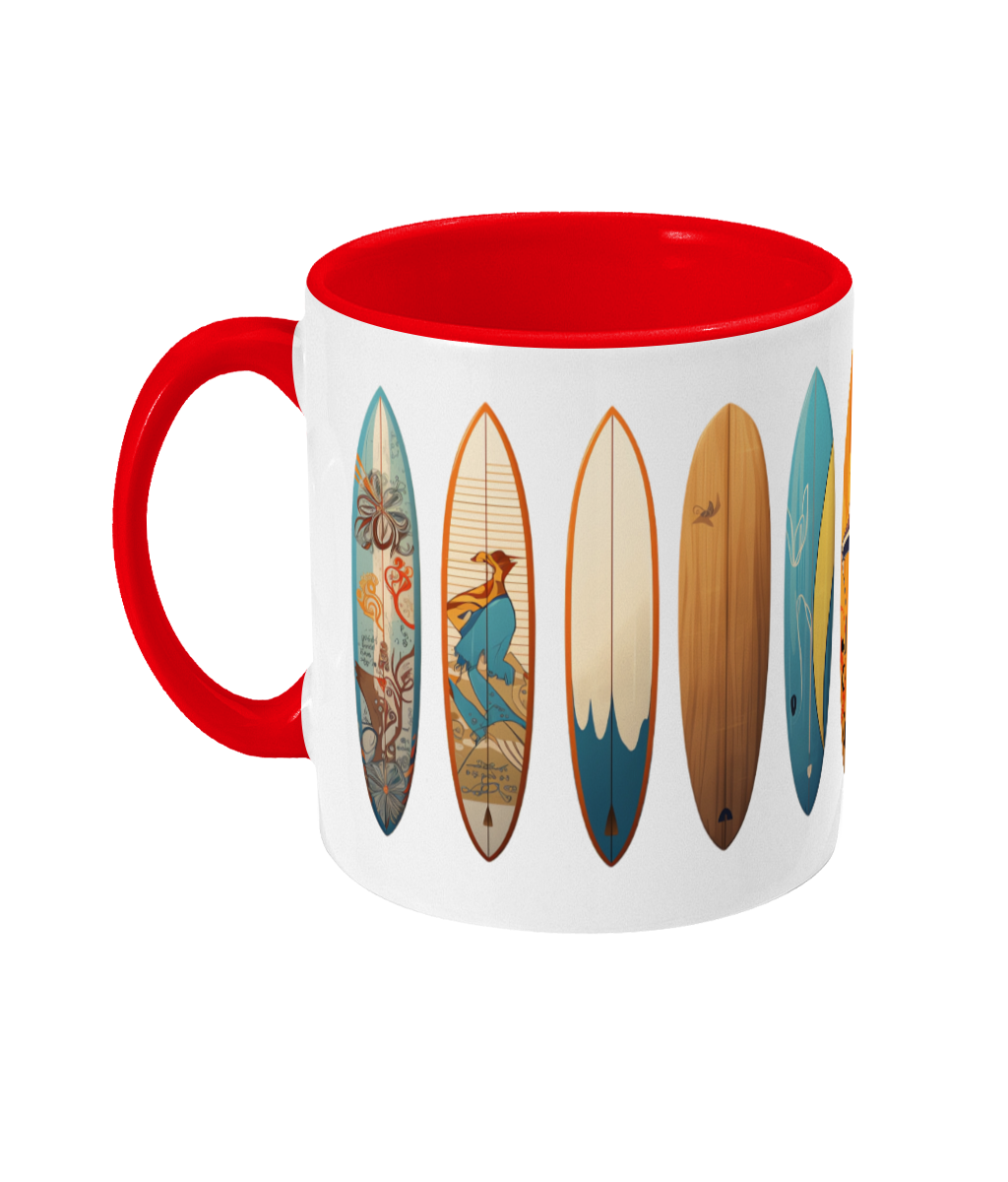 Colored Mug Surfboards