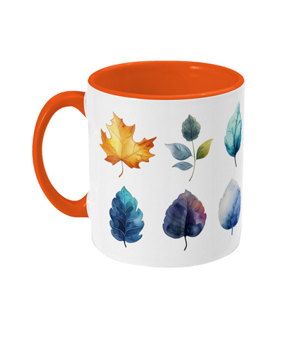 Tasse colorée Feuilles