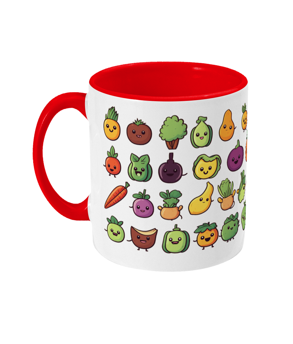 Colored Mug Fruit and vegetables