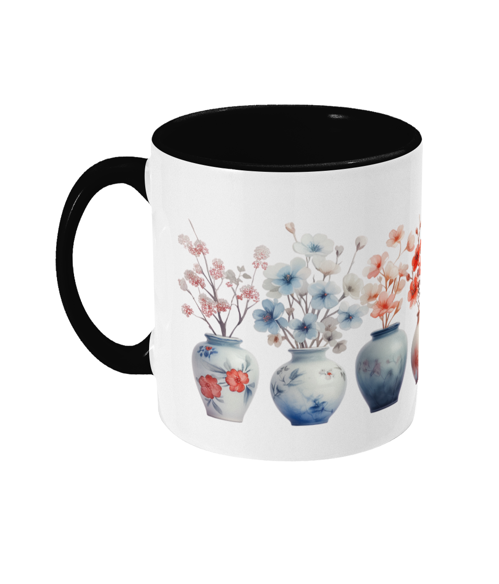 Colored Mug Flowers