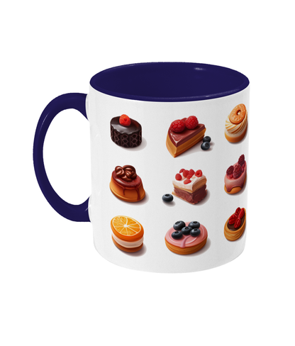 Colored Mug of Pastries