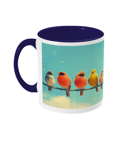 Gekleurde Mok Vogels