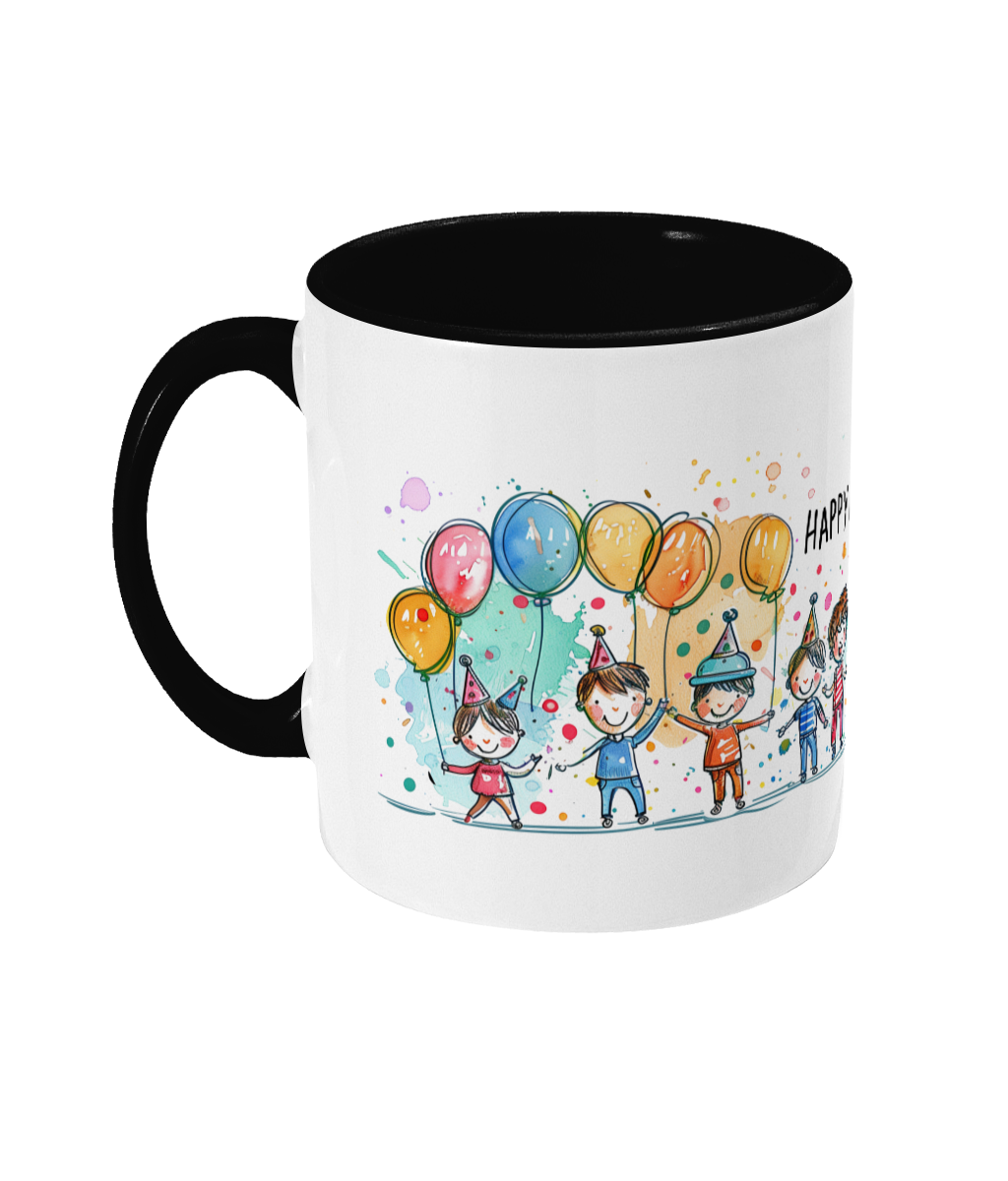 Tasse colorée Joyeux anniversaire
