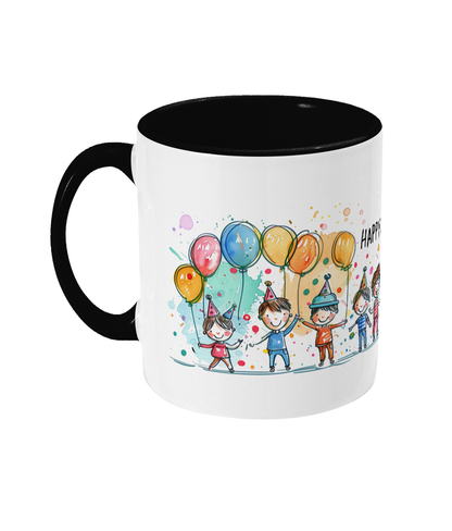 Tasse colorée Joyeux anniversaire