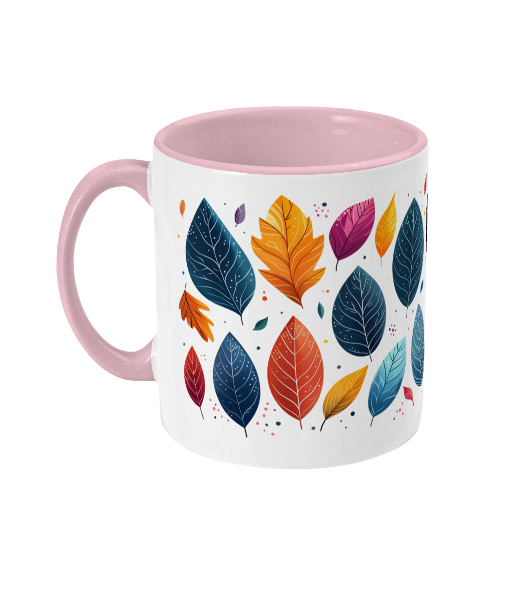 Colored Mug Leaves
