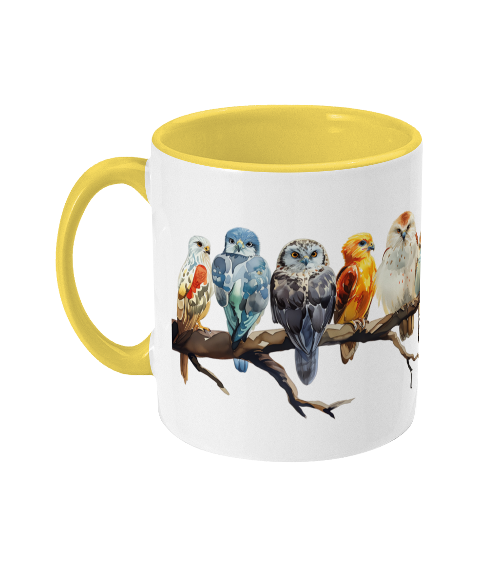 Gekleurde Mok Roofvogels