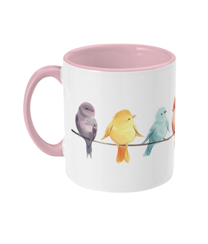 Colored Mug Birds
