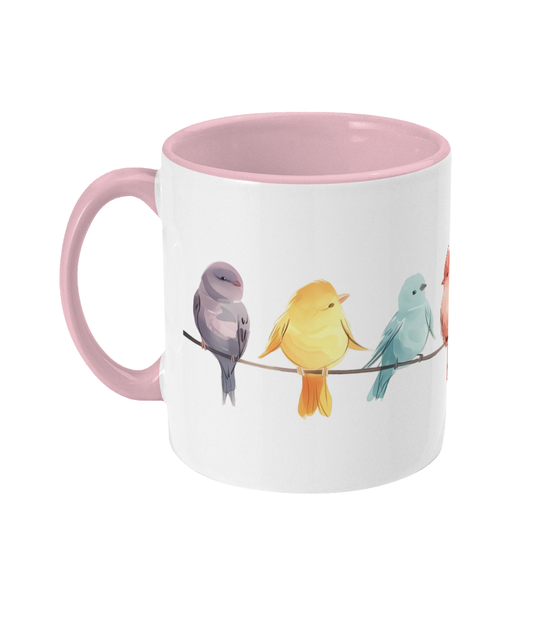 Colored Mug Birds