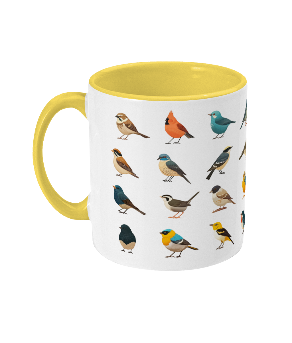 Gekleurde Mok Vogels