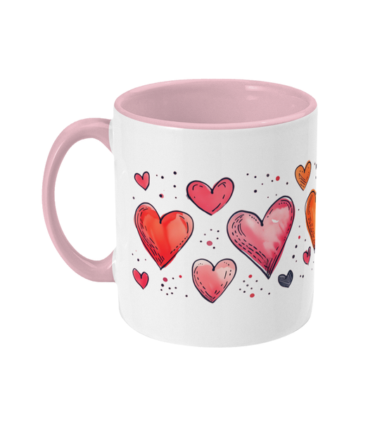 Colored Mug Hearts