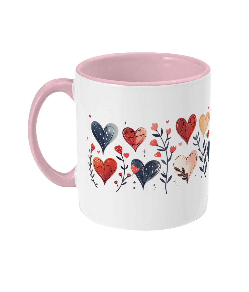 Colored Mug Hearts