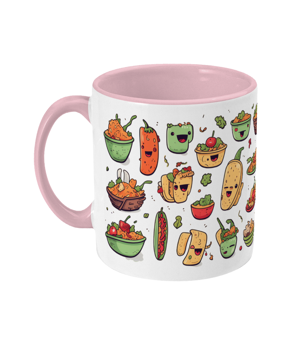 Tasse colorée Nourriture mexicaine