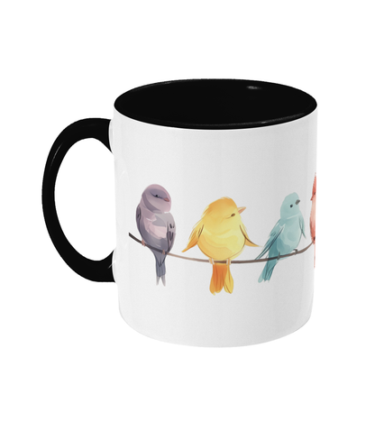 Colored Mug Birds