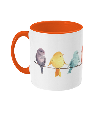 Colored Mug Birds