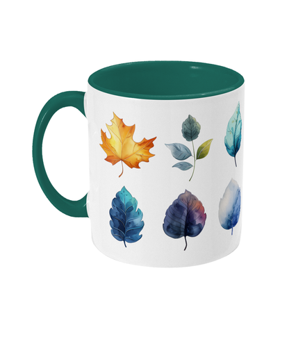 Tasse colorée Feuilles