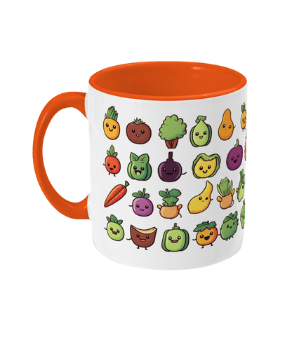 Colored Mug Fruit and vegetables