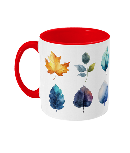 Tasse colorée Feuilles