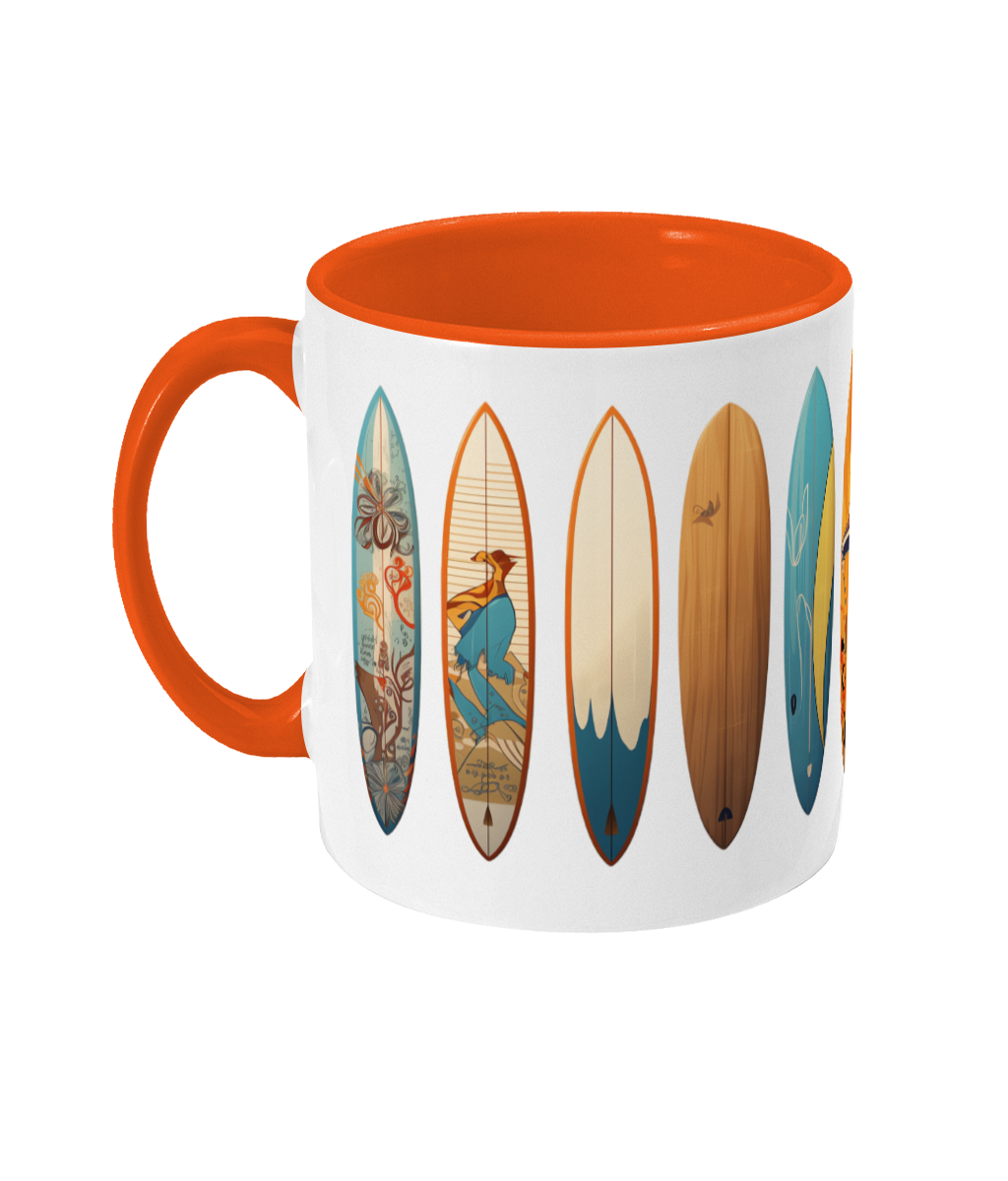 Colored Mug Surfboards