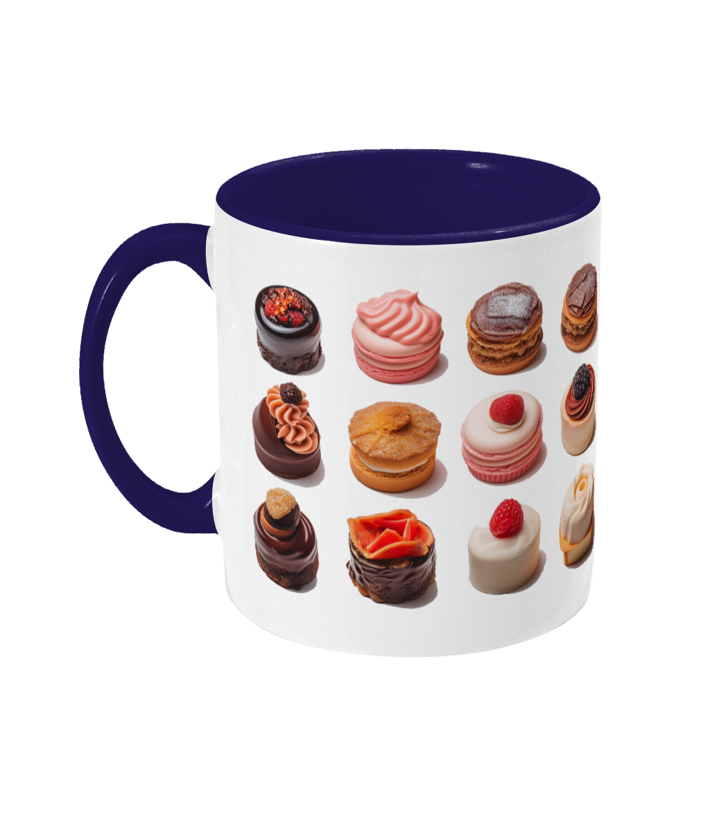 Colored Mug of Pastries