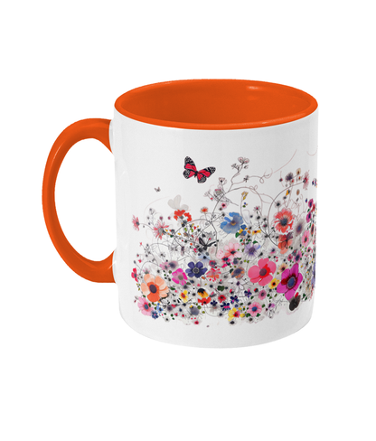 Colored Mug Flowers