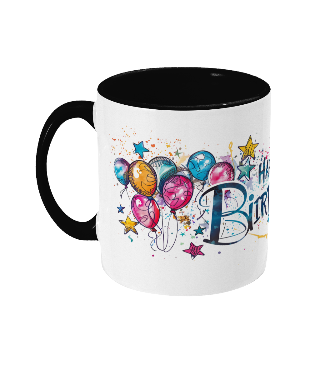 Tasse colorée Joyeux anniversaire 50 ans