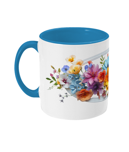 Colored Mug Flowers