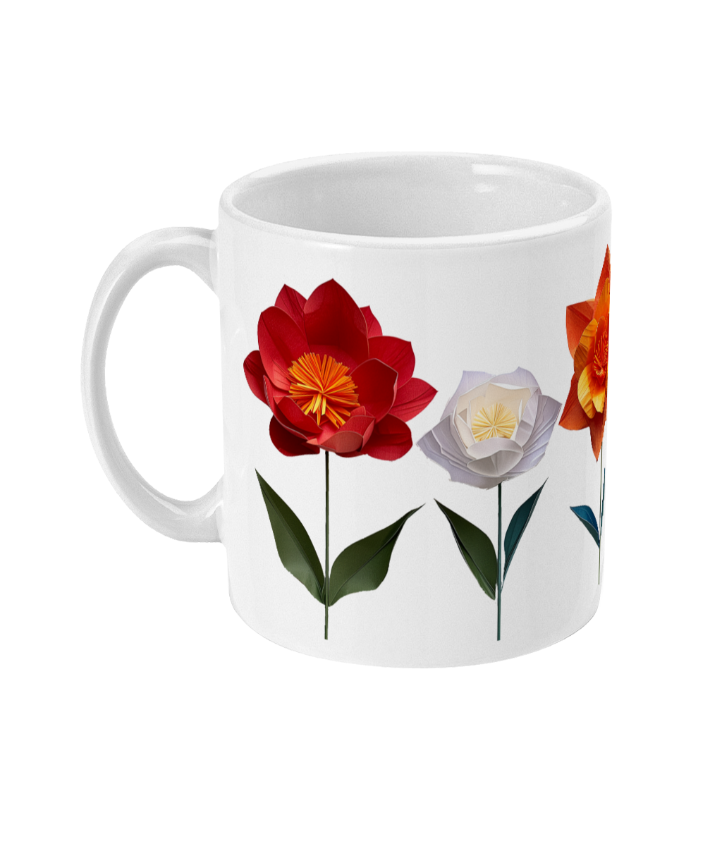 Fleurs dans une tasse